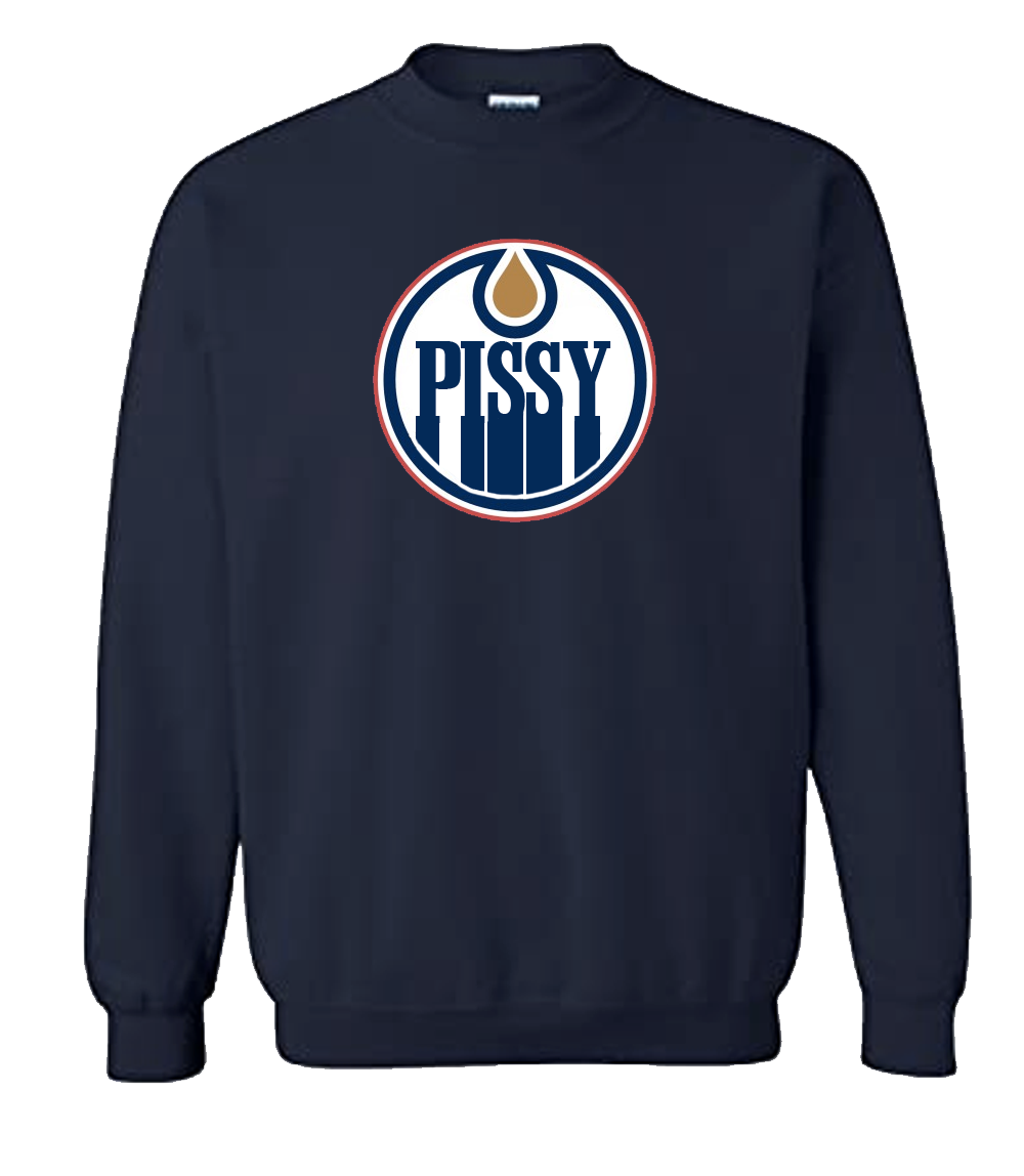 Pissy Oilers Crewneck Sweatshirt